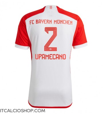 Bayern Munich Dayot Upamecano #2 Prima Maglia 2023-24 Manica Corta